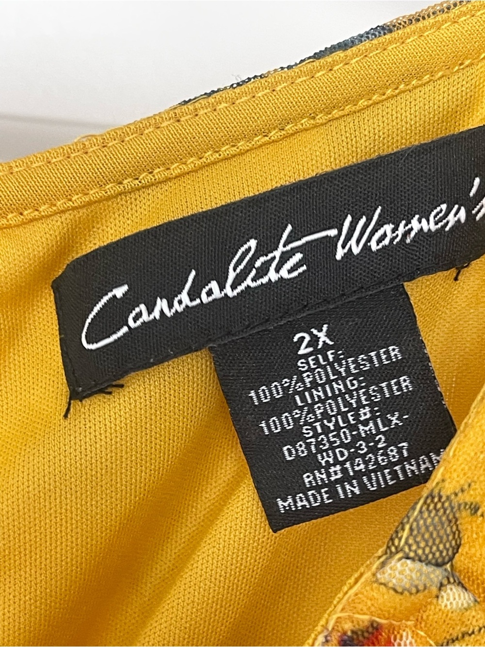 Candalite Women’s Floral Halter Maxi Dress Mustard Yellow Romantic Cottagecore - Picture 6 of 11